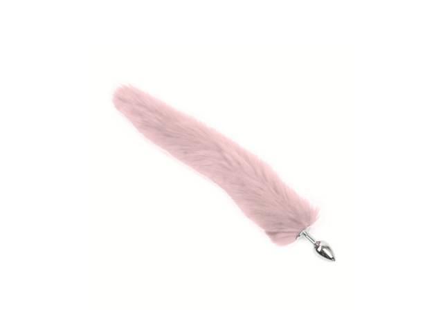 Plug Anal Metálico Cola de Zorro YS-BE001-1 Rosado