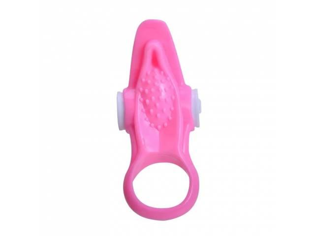 Anillo Vibrador Lengua Estimulador YS-BE038 Rosado