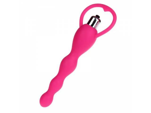 Vara Vibradora Anal Plug Silicona YS-BE239 Fucsia