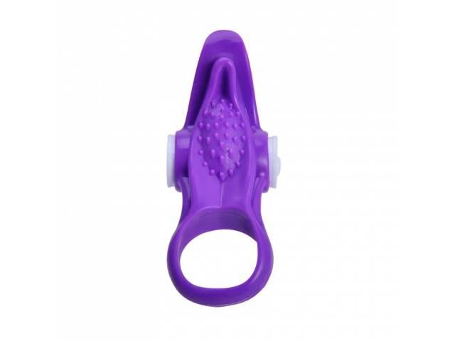 Anillo Vibrador Lengua Estimulador YS-BE038 Violeta