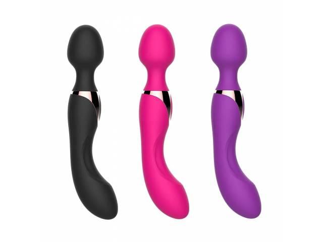 Doble Vibrador para Masajes Estimulador Punto G YS-BE113 Violeta