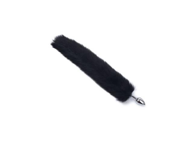 Plug Anal Metálico Cola de Zorro YS-BE001-3 Negro